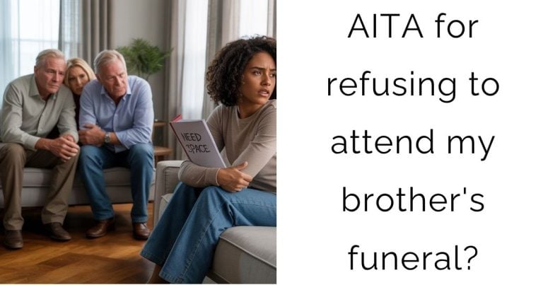 AITA for refusing to attend my brother’s funeral?
