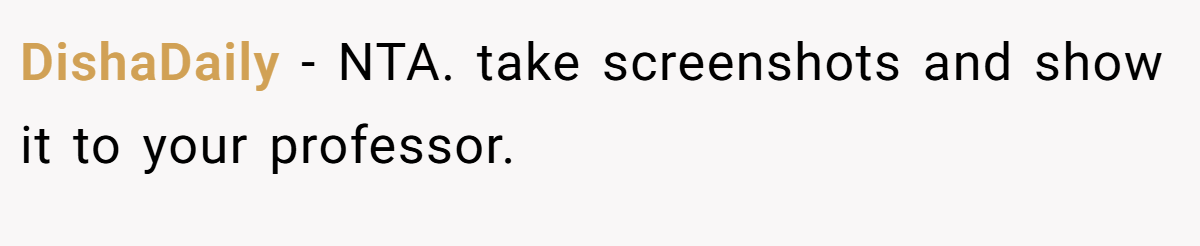 DishaDaily − NTA. take screenshots and show it to your professor.