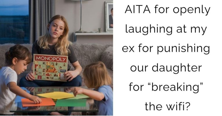 AITA for openly laughing at my ex for punishing our daughter for “breaking” the wifi?