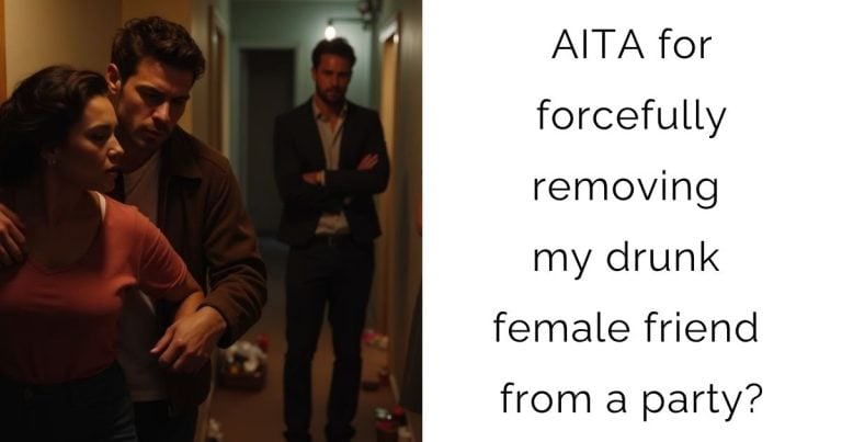 AITA for forcefully removing my drunk female friend from a party?
