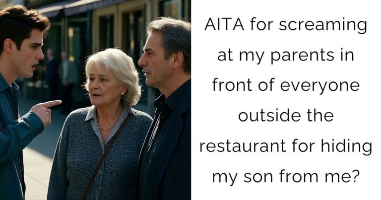AITA for screaming at my parents in front of everyone outside the restaurant for hiding my son from me?