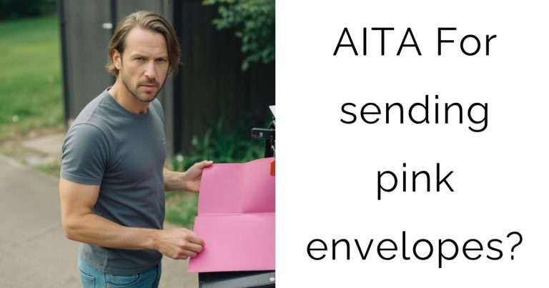 AITA For sending pink envelopes?