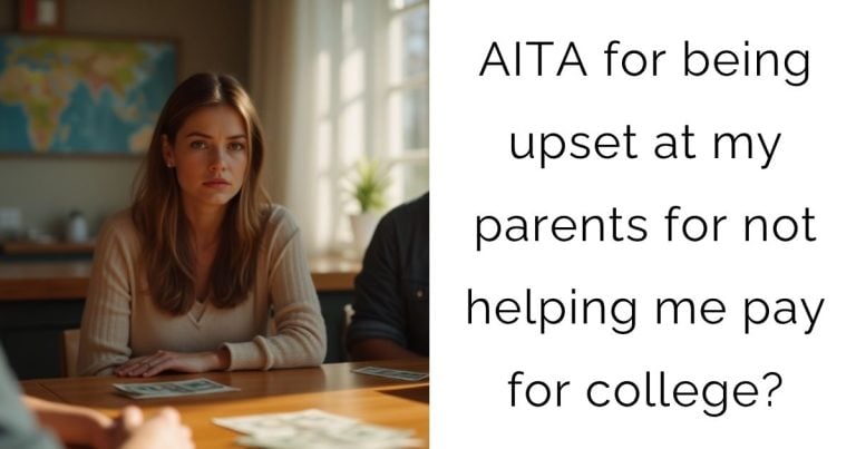 AITA for being upset at my parents for not helping me pay for college?