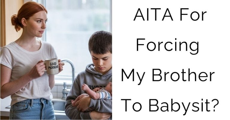 AITA For Forcing My Brother To Babysit?