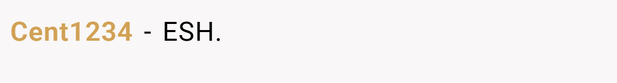 Cent1234 − ESH.
