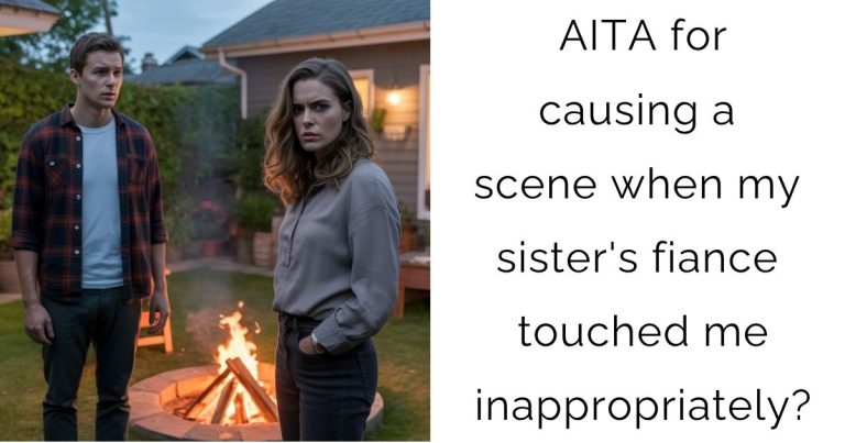 AITA for causing a scene when my sister’s fiance touched me inappropriately?