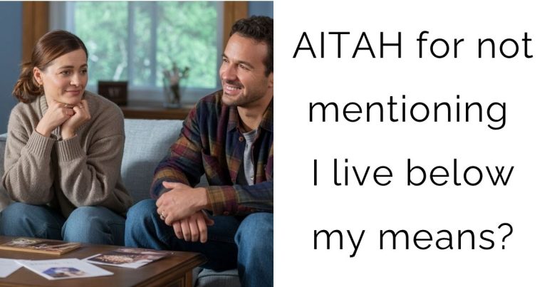 AITAH for not mentioning I live below my means?