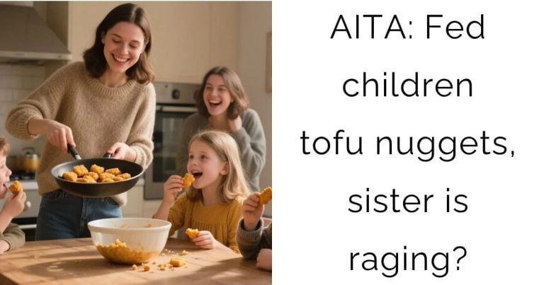 AITA: Fed children tofu nuggets, sister is raging?