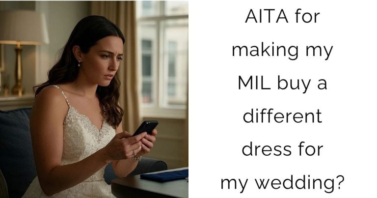 AITA for making my MIL buy a different dress for my wedding?