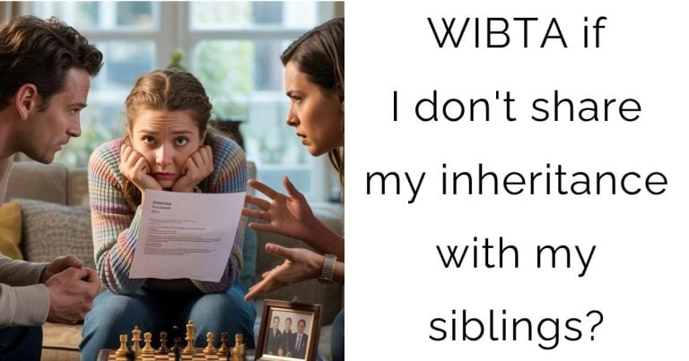 WIBTA if I don’t share my inheritance with my siblings?