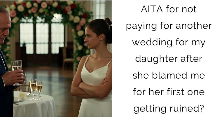 AITA for not paying for another wedding for my daughter after she blamed me for her first one getting ruined?