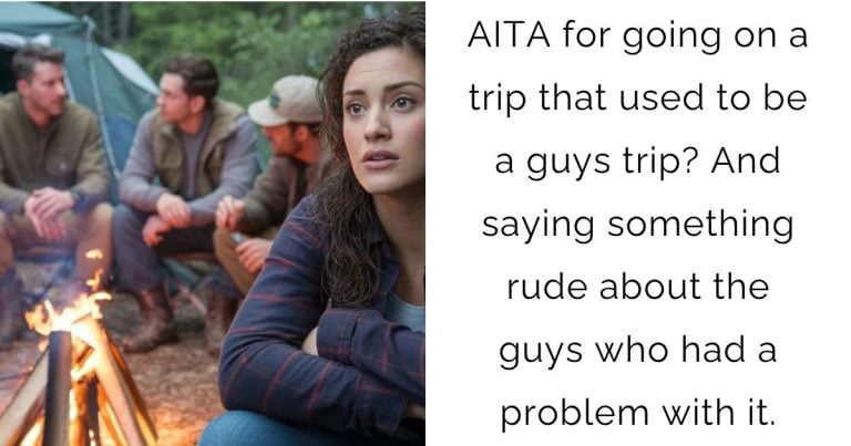 AITA for going on a trip that used to be a guys trip? And saying something rude about the guys who had a problem with it.