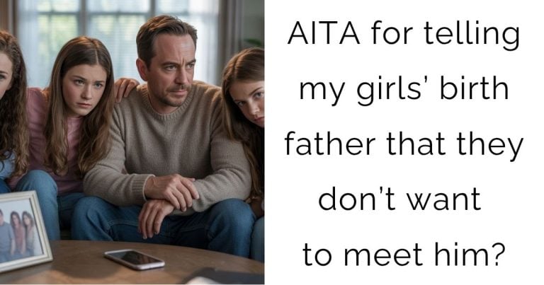 AITA for telling my girls’ birth father that they don’t want to meet him?