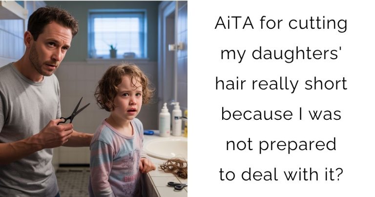 AiTA for cutting my daughters’ hair really short because I was not prepared to deal with it?