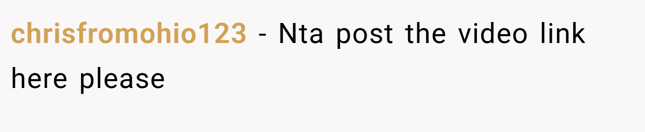 chrisfromohio123 - Nta post the video link here please