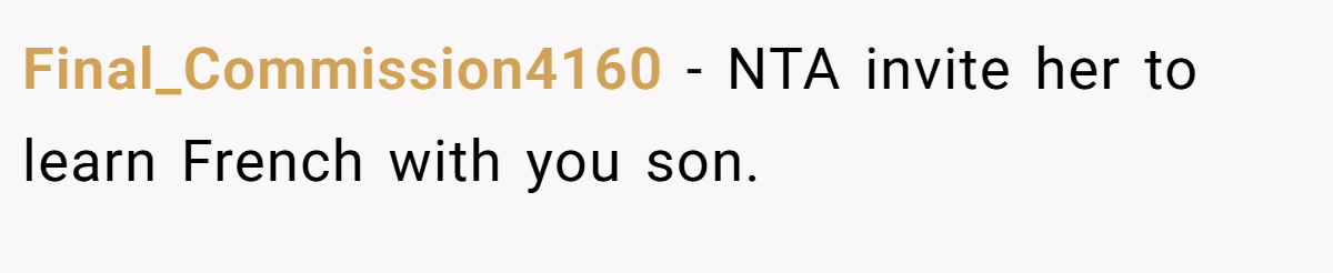Final_Commission4160 - NTA invite her to learn French with you son.