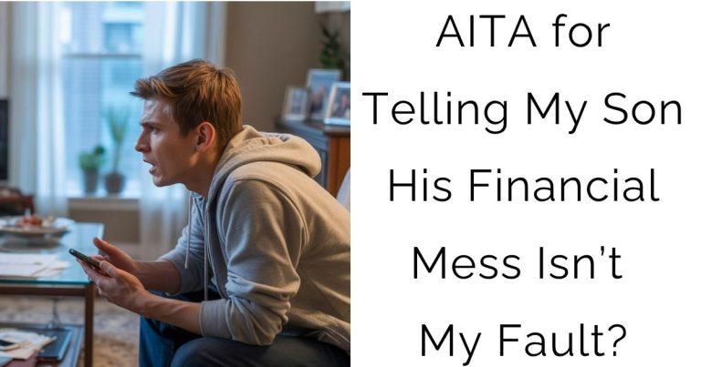 AITA for Telling My Son His Financial Mess Isn’t My Fault?