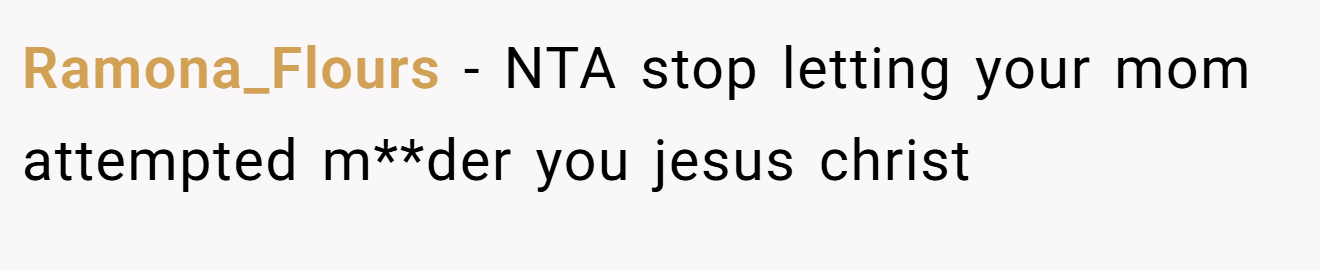 Ramona_Flours - NTA stop letting your mom attempted m**der you jesus christ
