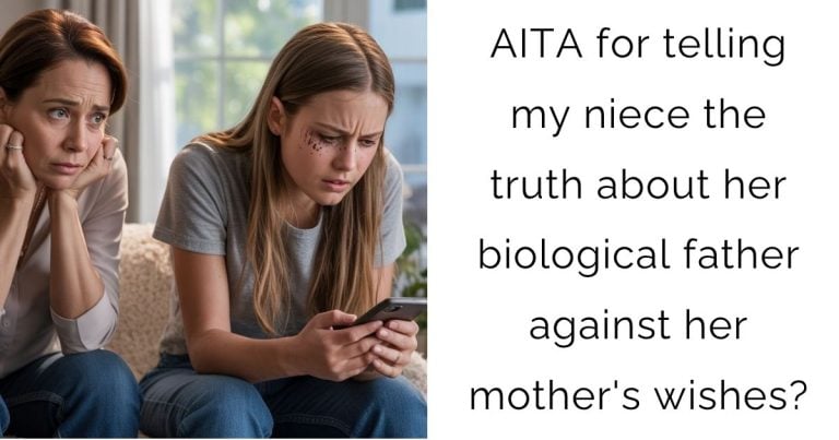 AITA for telling my niece the truth about her biological father against her mother’s wishes?