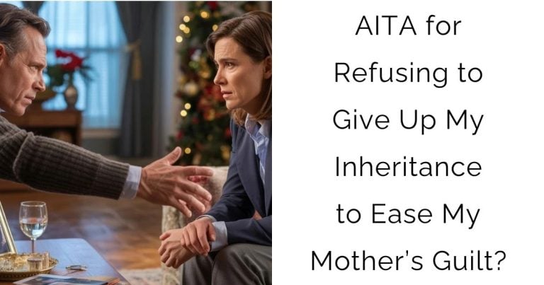 AITA for Refusing to Give Up My Inheritance to Ease My Mother’s Guilt?