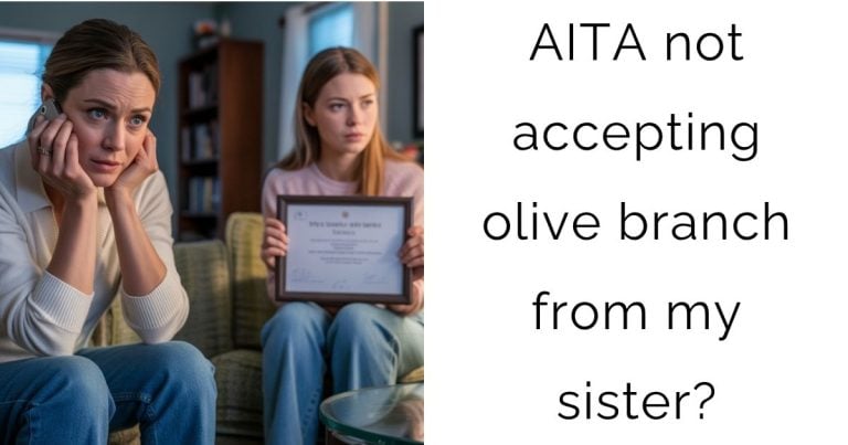 AITA not accepting olive branch from my sister?