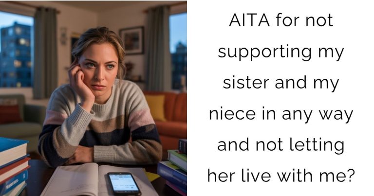 AITA for not supporting my sister and my niece in any way and not letting her live with me?
