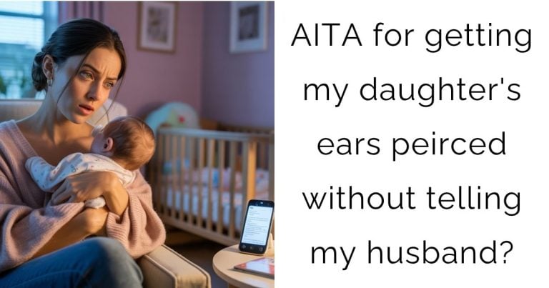 AITA for getting my daughter’s ears peirced without telling my husband?