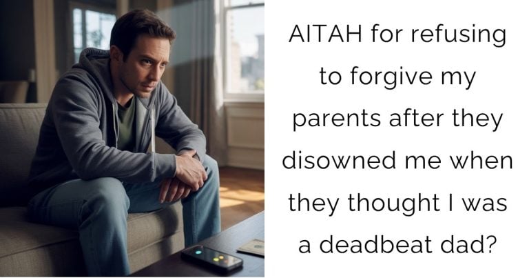 AITAH for refusing to forgive my parents after they disowned me when they thought I was a deadbeat dad?
