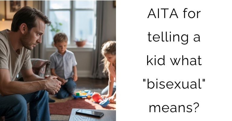 AITA for telling a kid what “bisexual” means?