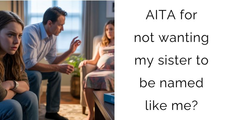 AITA for not wanting my sister to be named like me?