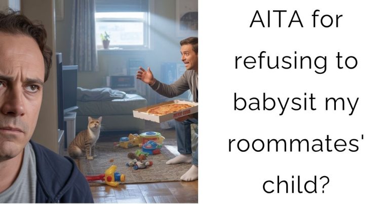 AITA for refusing to babysit my roommates’ child?