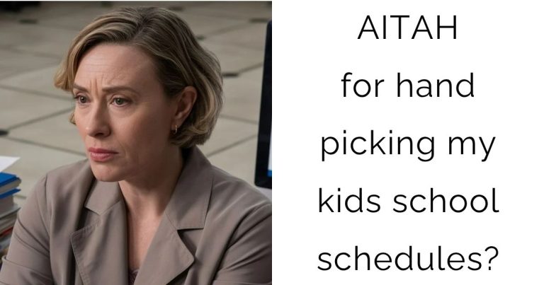 AITAH for hand picking my kids school schedules?