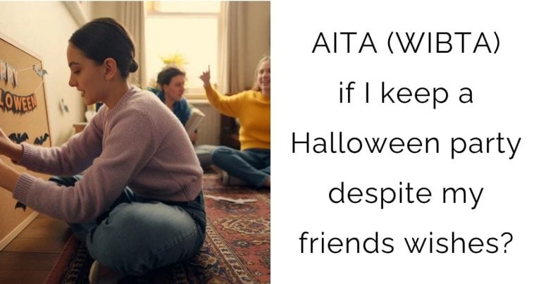 AITA (WIBTA) if I keep a Halloween party despite my friends wishes?