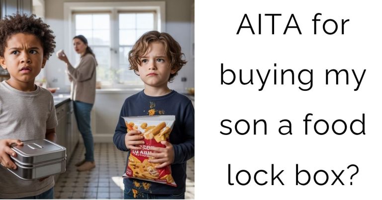 AITA for buying my son a food lock box?