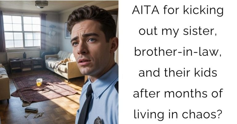AITA for kicking out my sister, brother-in-law, and their kids after months of living in chaos?