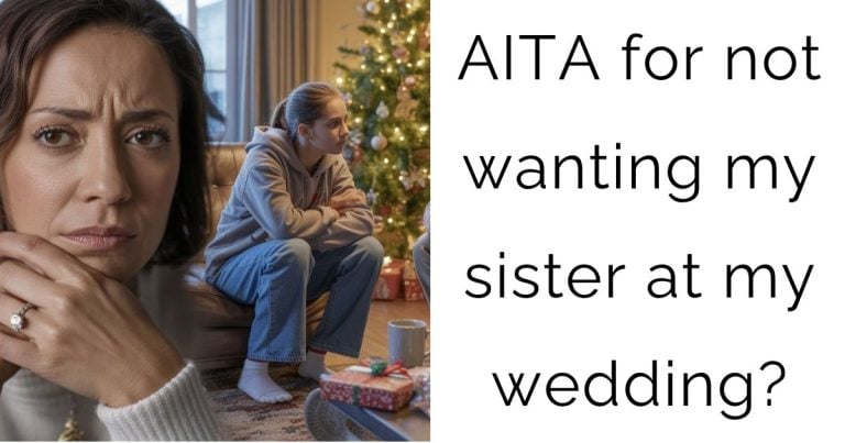AITA for not wanting my sister at my wedding?