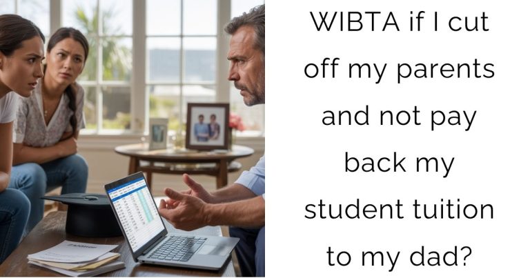 WIBTA if I cut off my parents and not pay back my student tuition to my dad?