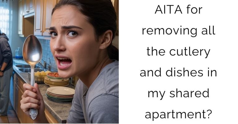 AITA for removing all the cutlery and dishes in my shared apartment?