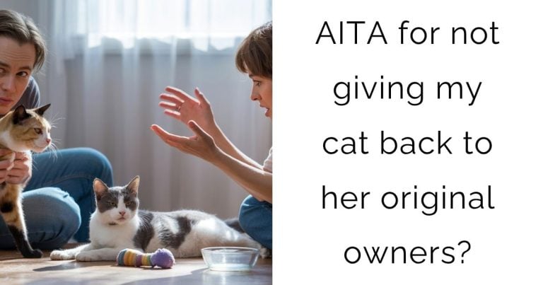 AITA for not giving my cat back to her original owners?