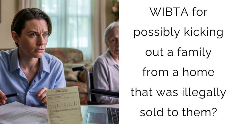WIBTA for possibly kicking out a family from a home that was illegally sold to them?