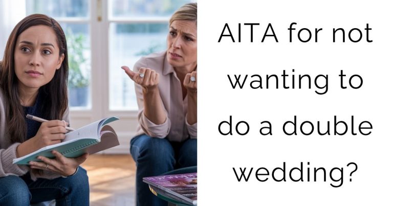 AITA for not wanting to do a double wedding?