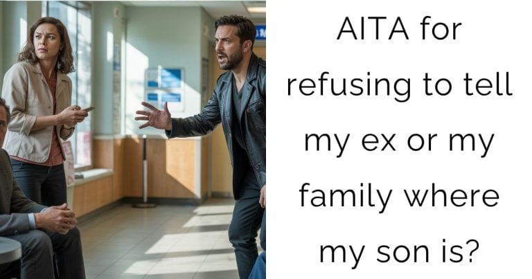 AITA for refusing to tell my ex or my family where my son is?