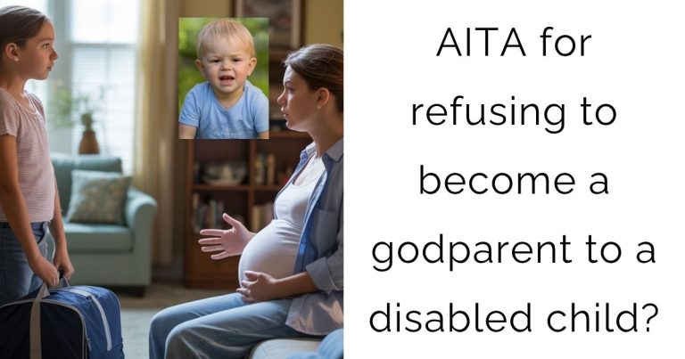 AITA for refusing to become a godparent to a disabled child?