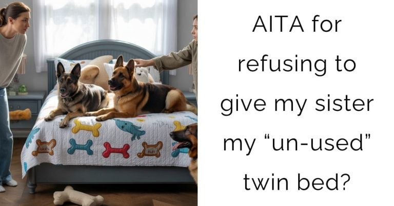 AITA for refusing to give my sister my “un-used” twin bed?