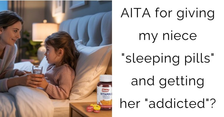 AITA for giving my niece “sleeping pills” and getting her “addicted”?