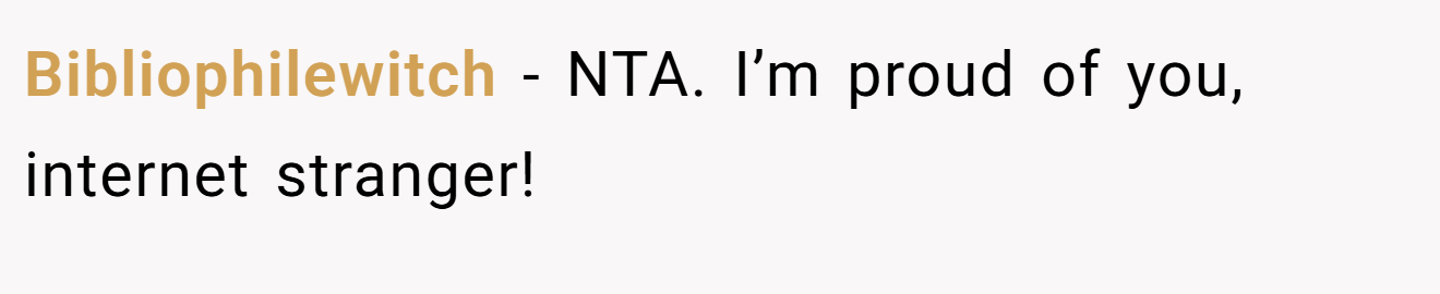 Bibliophilewitch − NTA. I’m proud of you, internet stranger!