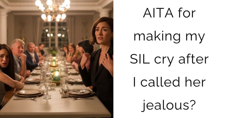 AITA for making my SIL cry after I called her jealous?