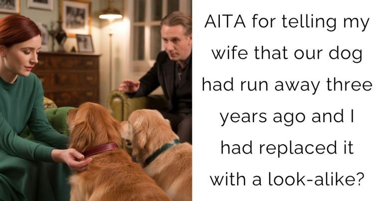 AITA for telling my wife that our dog had run away three years ago and I had replaced it with a look-alike?