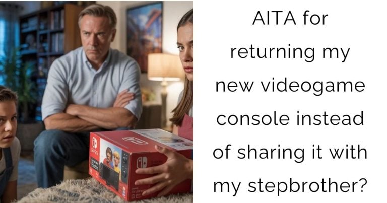 AITA for returning my new videogame console instead of sharing it with my stepbrother?