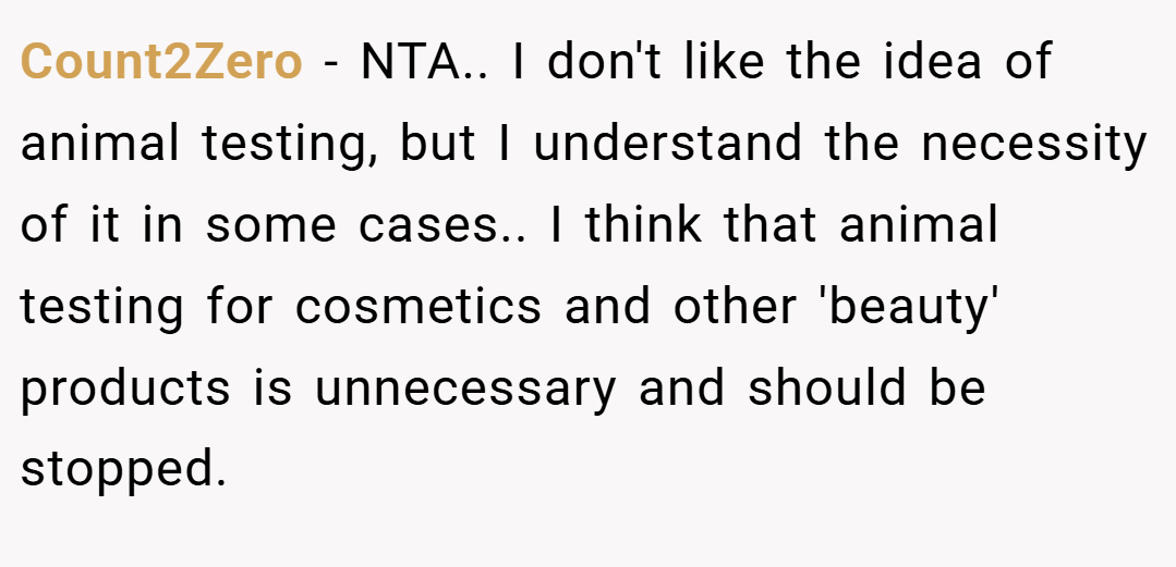 Count2Zero − NTA.. I don't like the idea of animal testing, but I understand the necessity of it in some cases.. I think that animal testing for cosmetics and other 'beauty' products is unnecessary and should be stopped.